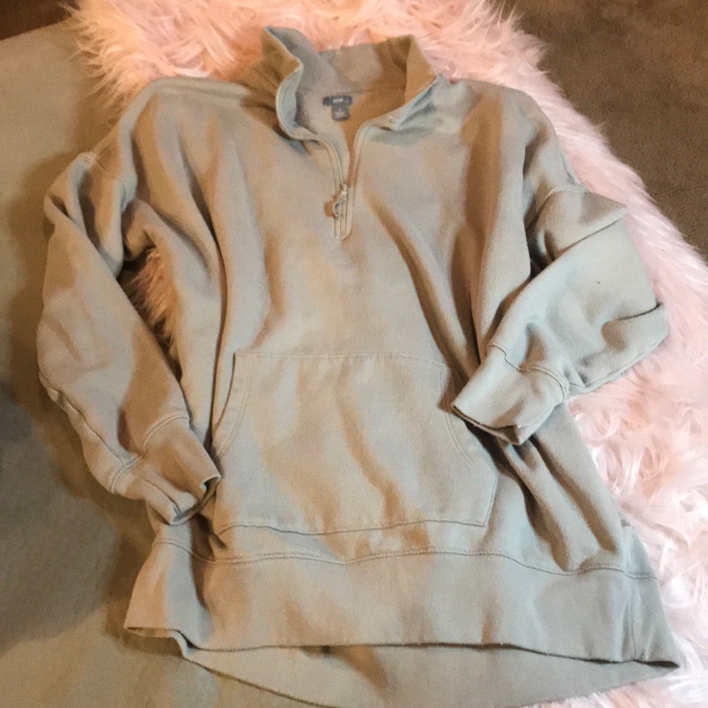 EUC long half-zip sweatshirt